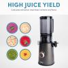 image:imageAROMA Cold Press Juice Machine Slow Masticating Fruit and Vegetable Juicer for Home with Large 4Inch Feeder and Double Pulp FilterGray