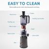 image:imageAROMA Cold Press Juice Machine Slow Masticating Fruit and Vegetable Juicer for Home with Large 4Inch Feeder and Double Pulp FilterGray