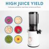 image:imageAROMA Cold Press Juice Machine Slow Masticating Fruit and Vegetable Juicer for Home with Large 4Inch Feeder and Double Pulp FilterWhite