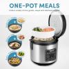 image:imageAROMA Digital Rice Cooker 4Cup Uncooked  8Cup Cooked Steamer Grain Cooker amp ARC954SBD Rice Cooker 4Cup Uncooked 25 Quart Professional Version4 Cup Uncooked  8 Cup Cooked