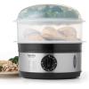 image:imageAROMA Double Food Steamer Basket and Electric Rice Steamer with EasyRead Water Level and Timer5Quart Capacity