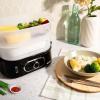 image:imageAROMA Double Food Steamer Basket and Electric Rice Steamer with EasyRead Water Level and Timer8Quart Capacity