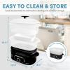image:imageAROMA Double Food Steamer Basket and Electric Rice Steamer with EasyRead Water Level and Timer8Quart Capacity