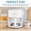 image:imageAROMA Glass Air Fryer and Countertop Convection Oven with Powerful 360Crispy Technology 3 Quart White