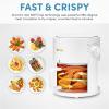 image:imageAROMA Glass Air Fryer and Countertop Convection Oven with Powerful 360Crispy Technology 3 Quart White