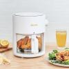 image:imageAROMA Glass Air Fryer and Countertop Convection Oven with Powerful 360Crispy Technology 3 Quart White