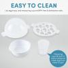image:imageAROMA Overly Easy Egg Cooker Steamer and Electric Egg Poacher  XL Capacity Egg Steamer Fits 7 EggsBlue