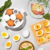image:imageAROMA Overly Easy Egg Cooker Steamer and Electric Egg Poacher  XL Capacity Egg Steamer Fits 7 EggsPink