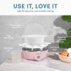 image:imageAROMA Overly Easy Egg Cooker Steamer and Electric Egg Poacher  XL Capacity Egg Steamer Fits 7 EggsPink