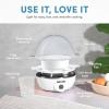 image:imageAROMA Overly Easy Egg Cooker Steamer and Electric Egg Poacher  XL Capacity Egg Steamer Fits 7 EggsWhite