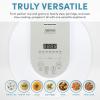image:imageAROMA Professional Rice Cooker with Purple Clay Cooking Pot 6Cup Uncooked  12Cup Cooked Healthy Grain Multicooker Natural Ceramic 3 Qt White ARC7206P