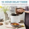 image:imageAROMA Professional Rice Cooker with Purple Clay Cooking Pot 6Cup Uncooked  12Cup Cooked Healthy Grain Multicooker Natural Ceramic 3 Qt White ARC7206P