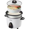 image:imageAROMA Rice Cooker 10Cup Uncooked  20Cup Cooked Steamer Auto Keep Warm Soup Maker Oatmeal Cooker Large Rice Cooker 5 Qt White ARC360NGP10Cup Uncooked