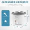 image:imageAROMA Rice Cooker 10Cup Uncooked  20Cup Cooked Steamer Auto Keep Warm Soup Maker Oatmeal Cooker Large Rice Cooker 5 Qt White ARC360NGP8Cup Uncooked