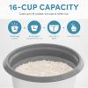 image:imageAROMA Rice Cooker 10Cup Uncooked  20Cup Cooked Steamer Auto Keep Warm Soup Maker Oatmeal Cooker Large Rice Cooker 5 Qt White ARC360NGP8Cup Uncooked