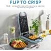 image:imageAROMA Swap amp Flip Waffle Maker with Removable Plates 3in1 Panini Press Mini Donut Maker and Waffle IronBlue