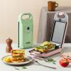 image:imageAROMA Swap amp Flip Waffle Maker with Removable Plates 3in1 Panini Press Mini Donut Maker and Waffle IronGreen