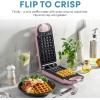 image:imageAROMA Swap amp Flip Waffle Maker with Removable Plates 3in1 Panini Press Mini Donut Maker and Waffle IronPink
