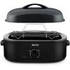 image:imageAroma 18Quart Electric Roaster Oven Black with HighDomed Lid  1 Roaster Oven Brand in the US  Fits up to 24 lb turkey