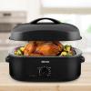 image:imageAroma 18Quart Electric Roaster Oven Black with HighDomed Lid  1 Roaster Oven Brand in the US  Fits up to 24 lb turkey