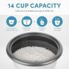 image:imageAroma Housewares 14Cup Cooked 7Cup UNCOOKED Pot Style Rice Cooker and Food Steamer ARC7471NGWhiteRed