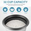 image:imageAroma Housewares 32Cup Cooked 16Cup UNCOOKED Pot Style Rice Cooker ARC7216NG  WhiteRice Cooker