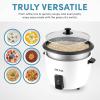 image:imageAroma Housewares 32Cup Cooked 16Cup UNCOOKED Pot Style Rice Cooker ARC7216NG  WhiteRice Cooker