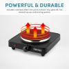 image:imageAroma Housewares AHP303 Single Burner Hot Plate Metal BlackBlack  Sealed