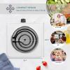 image:imageAroma Housewares AHP303 Single Burner Hot Plate Metal BlackWhite  Coil