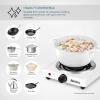 image:imageAroma Housewares AHP303 Single Burner Hot Plate Metal BlackWhite  Coil