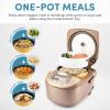 image:imageAroma Housewares ARC6106 Aroma Professional 6 Cups Uncooked Rice Slow Cooker Food Steamer MultiCooker ChampagneClassic