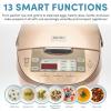 image:imageAroma Housewares ARC6106 Aroma Professional 6 Cups Uncooked Rice Slow Cooker Food Steamer MultiCooker ChampagneClassic