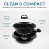 image:imageAroma Housewares ASP137B 3Quart10inch 3in1 Super Pot with Grill Plate BlackBlack