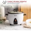 image:imageAroma Housewares Commercial Rice Cooker and Food Steamer Bundle ARC1033E  ARC360NGP30Cup