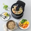 image:imageAroma Housewares Professional 8Cup Cooked SmartCarb Multicooker and FlavorLock Food Steamer for LowCarb Rice and Grains Glass Inner Pot Black AMC800 Transparent Glass 4 Cup Uncooked Rice