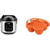 image:imageAROMA 8Cup Digital Rice Cooker and Egg Bite Mold Bundle  OnePot Cooking for Rice Grains and Egg Bites  Includes Rice Cooker ARC5204SB and Silicone Mold AAC001