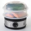 image:imageAROMA Double Food Steamer Basket and Electric Rice Steamer with EasyRead Water Level and Timer5Quart Capacity