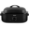 image:imageAroma 18Quart Electric Roaster Oven Black with HighDomed Lid  1 Roaster Oven Brand in the US  Fits up to 24 lb turkey