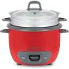 image:imageAroma Housewares 14Cup Cooked 7Cup UNCOOKED Pot Style Rice Cooker and Food Steamer ARC7471NGWhiteRed