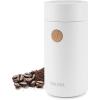 image:imageAroma Housewares Mini Coffee Grinder and Electric Herb Grinder with 304 Stainless Steel Grinding Blades and a Seethrough Lid 40 g White 40g