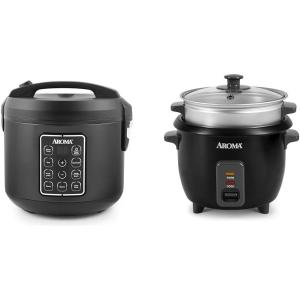 image:imageAROMA 12Cup Digital Rice amp Grain Multicooker and Aroma 3 Uncooked6 Cups Cooked Rice Cooker Bundle