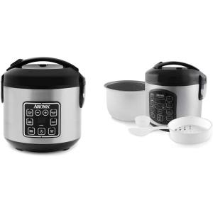 image:imageAROMA Digital Rice Cooker 4Cup Uncooked  8Cup Cooked Steamer Grain Cooker amp ARC954SBD Rice Cooker 4Cup Uncooked 25 Quart Professional Version4 Cup Uncooked  8 Cup Cooked