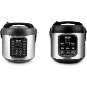 image:imageAroma Housewares ARC5200SB 2O2O Model Rice amp Grain Cooker Saut Slow Cook Steam Stew Oatmeal amp ARC994SB Rice amp Grain Cooker Slow Cook Steam Oatmeal Risotto 8cup cooked20 cup cooked  10 cup uncooked