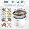 image:imageAroma Rice Cooker Bundle with 6Cup and 15 Qt Capacity Pots White