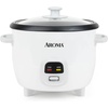 image:imageAroma Rice Cooker Bundle with 6Cup and 15 Qt Capacity Pots White