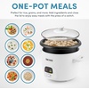 image:imageAroma Rice Cooker Bundle with 6Cup and 15 Qt Capacity Pots White