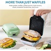 image:imageAROMA 3in1 Panini Press Sandwich Grill and Waffle Maker with Removable Ceramic Coated PlatesBlue