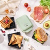 image:imageAROMA 3in1 Panini Press Sandwich Grill and Waffle Maker with Removable Ceramic Coated PlatesGreen