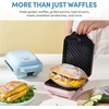 image:imageAROMA 3in1 Panini Press Sandwich Grill and Waffle Maker with Removable Ceramic Coated PlatesPink