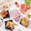 image:imageAROMA 3in1 Panini Press Sandwich Grill and Waffle Maker with Removable Ceramic Coated PlatesPink